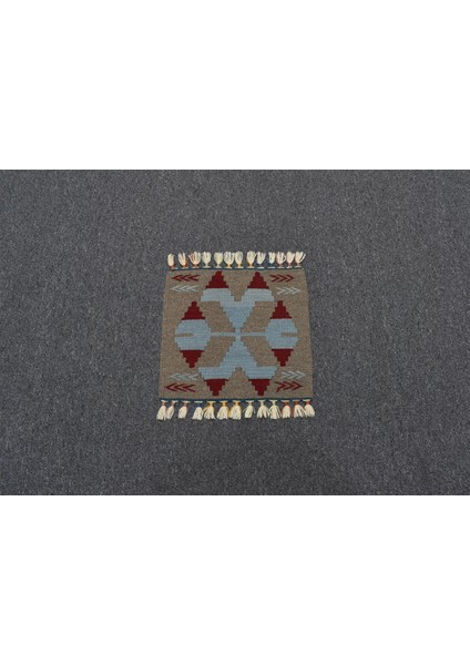 Yeni El Dokuma Kare Köşe Sandalye Minderi Pınarbaşı Kayseri Yün Kilim 5948 indirimleri