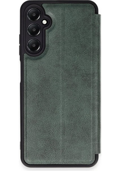 Samsung Galaxy A15 4g Kılıf Flip Cover - Koyu Yeşil