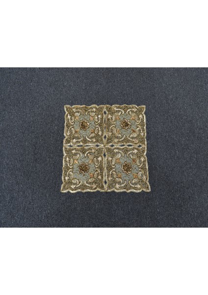Otantik El Işi Kum Boncuklu Ince Masa Sehpa Fiskos Örtüsü 5969 fiyatları