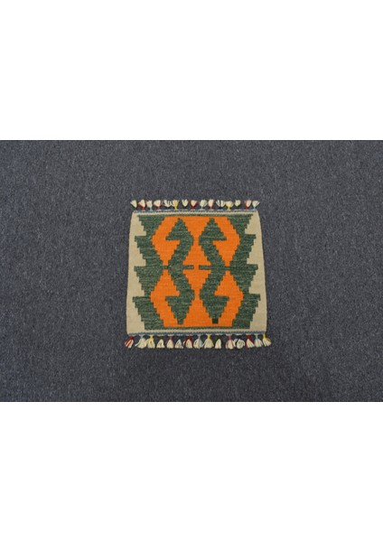Yeni El Dokuma Kare Köşe Sandalye Minderi Pınarbaşı Kayseri Yün Kilim 5956 fırsatları