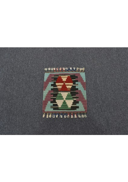 Yeni El Dokuma Kare Köşe Pınarbaşı Kayseri Yün Kilim Koltuk Sandalye Minderi 5961 fırsatları