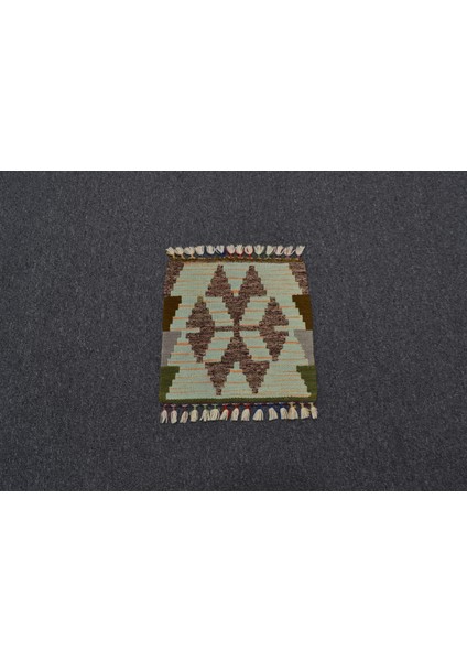 Yeni El Dokuma Kare Köşe Sandalye Minderi Pınarbaşı Kayseri Yün Kilim 5954 fiyatları