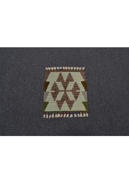 Yeni El Dokuma Kare Köşe Sandalye Minderi Pınarbaşı Kayseri Yün Kilim 5954 modelleri