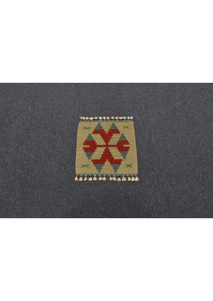 Yeni El Dokuma Kare Köşe Sandalye Minderi Pınarbaşı Kayseri Yün Kilim 5966 modelleri