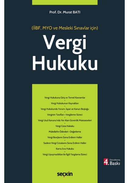 Vergi Hukuku (Myo)