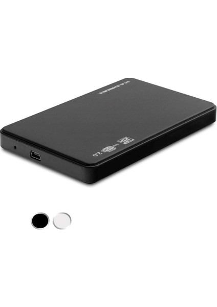 HDD Kutu Usb2.0 Plastik Sata 2.5" Siyah - Beyaz HDX1757