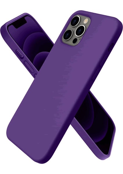 iPhone 12 Pro Kılıf First Silikon - Mürdüm