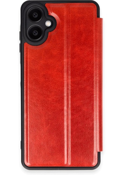 Bfs Samsung Galaxy A06 Kılıf Flip Cover - Kırmızı