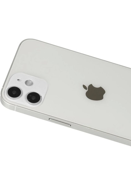 Bfs iPhone 12 Rainbow Kamera Lens Koruma Cam - Beyaz