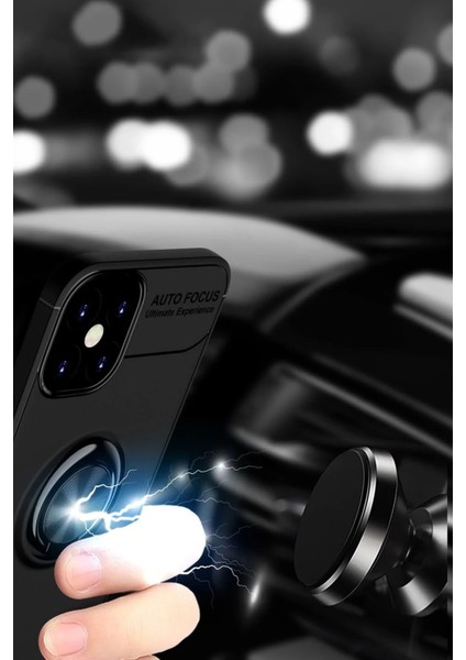 Bfs iPhone 12 Mini Kılıf Range Yüzüklü Silikon - Siyah fırsatları