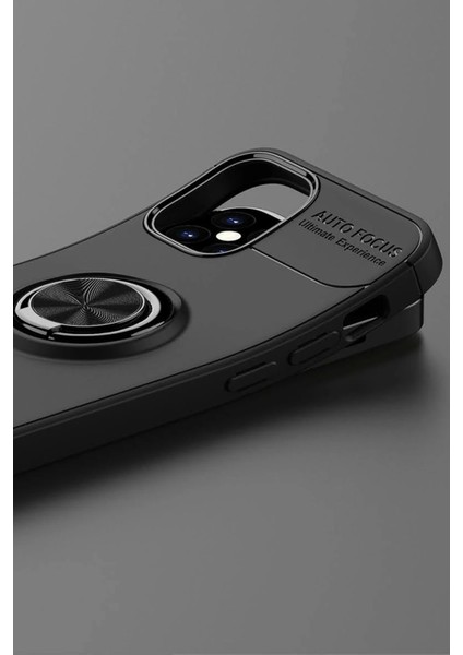 Bfs iPhone 12 Mini Kılıf Range Yüzüklü Silikon - Siyah indirimleri