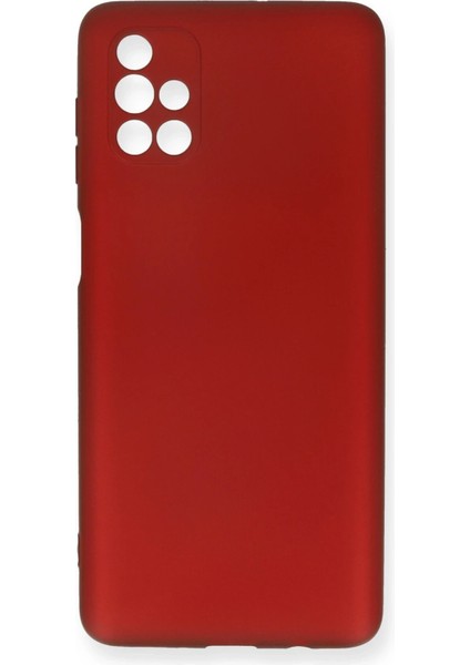 Bfs Samsung Galaxy M51 Kılıf First Silikon - Bordo