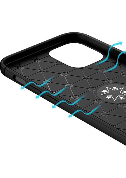 Bfs iPhone 12 Mini Kılıf Range Yüzüklü Silikon - Siyah