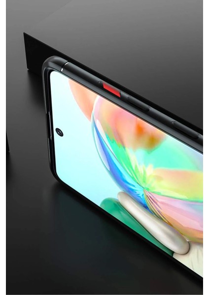 Bfs Samsung Galaxy A71 Kılıf Range Yüzüklü Silikon - Siyah-Mavi