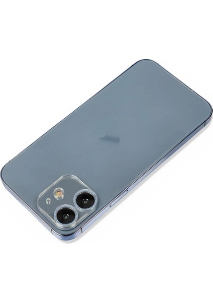 Bfs iPhone 12 Mini Shine Kamera Lens Koruma Cam - Sierra Blue