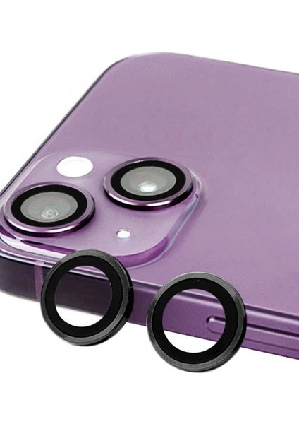 Bfs iPhone 14 Plus Raze Metal Kamera Lens - Siyah