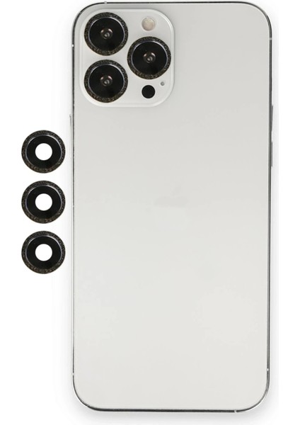 Bfs iPhone 12 Pro Max Shine Kamera Lens - Siyah