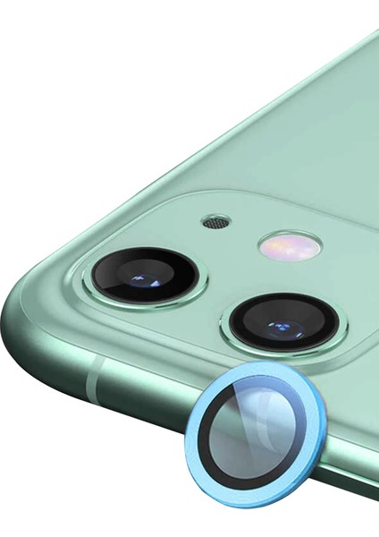 Bfs iPhone 11 Raze Metal Kamera Lens - Mavi