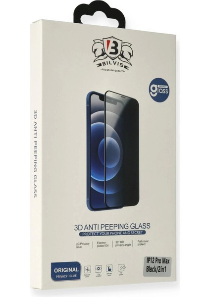 Bfs iPhone 7 Bilvis Hayalet Cam Ekran Koruyucu - Siyah