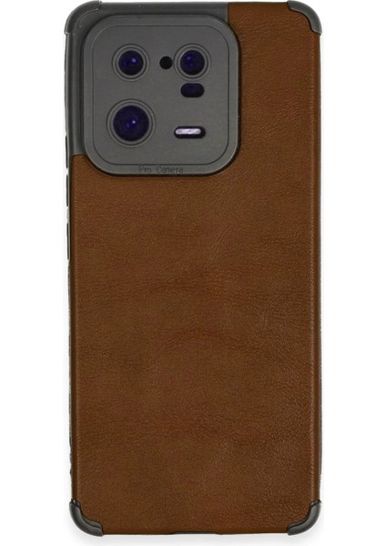 Bfs Xiaomi Mi 13 Pro Kılıf Loop Deri Silikon - Kahverengi