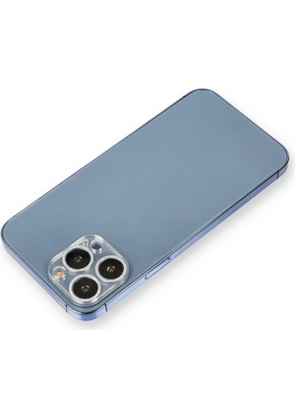 Bfs iPhone 12 Pro Shine Kamera Lens Koruma Cam - Gümüş