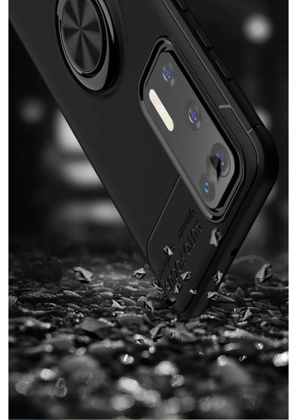 Bfs Huawei P40 Kılıf Range Yüzüklü Silikon - Siyah indirimleri
