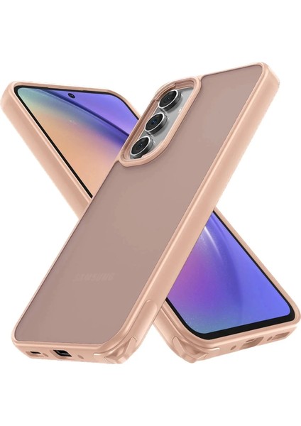 Bfs Samsung Galaxy A14 4g Kılıf Elegant Kapak - Pudra