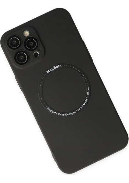 Bfs iPhone 12 Pro Kılıf Jack Magneticsafe Lens Silikon - Siyah modelleri