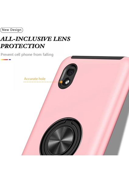 Bfs Samsung Galaxy A01 Core Kılıf Elit Yüzüklü Kapak - Pembe fırsatları
