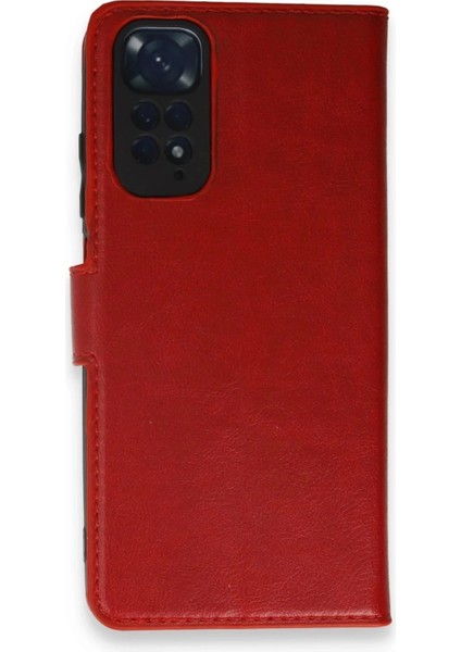 Xiaomi Redmi Note 11 Pro Kılıf Trend S Plus Kapaklı Kılıf - Kırmızı