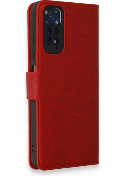 Xiaomi Redmi Note 11 Pro Kılıf Trend S Plus Kapaklı Kılıf - Kırmızı fiyatları