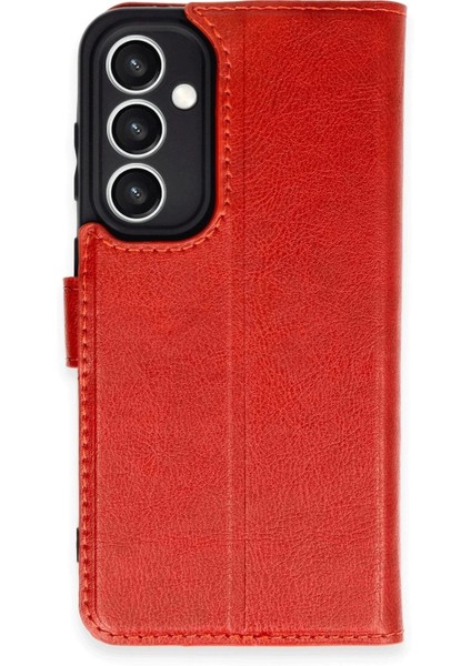 Samsung Galaxy S23 Fe Kılıf Trend S Plus Kapaklı Kılıf - Kırmızı