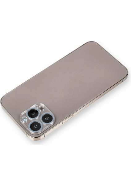 Bfs iPhone 12 Pro Max Shine Kamera Lens Koruma Cam - Sierra Blue