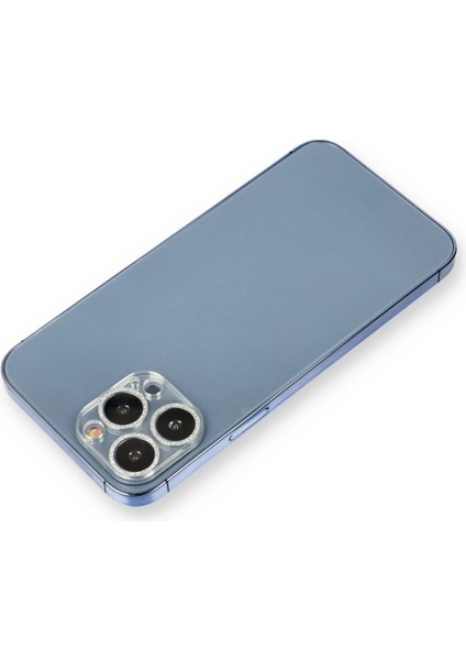 Bfs iPhone 13 Pro Max Shine Kamera Lens Koruma Cam - Gümüş