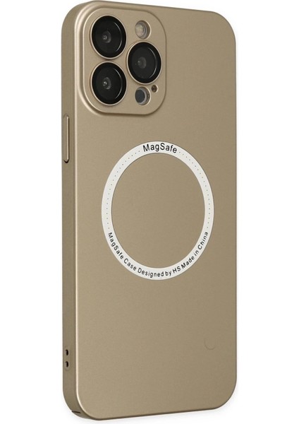 Bfs iPhone 13 Pro Kılıf Jack Magneticsafe Lens Silikon - Gold