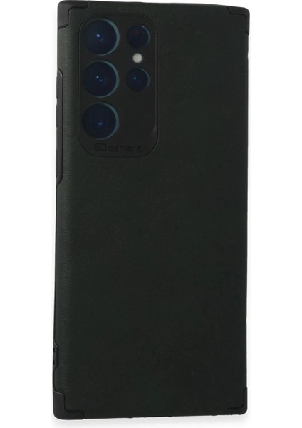 Bfs Samsung Galaxy S22 Ultra Kılıf Loop Deri Silikon - Yeşil