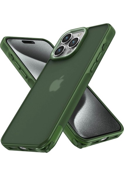 Bfs iPhone 14 Pro Max Kılıf Elegant Kapak - Yeşil
