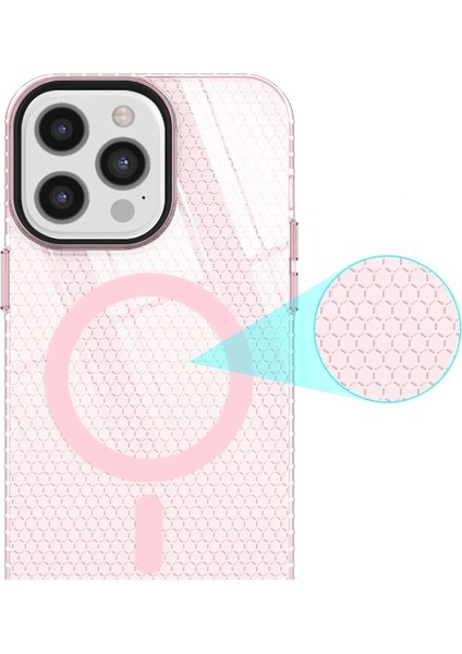 Bfs iPhone 12 Pro Max Kılıf Beta Magneticsafe Silikon - Pembe