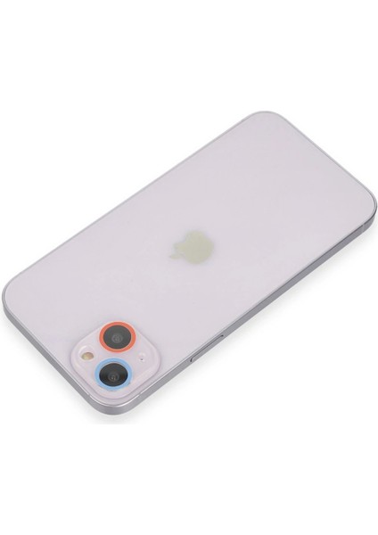 Bfs iPhone 14 Plus Renkli Kamera Lens Koruma Cam - Pembe-Mavi fiyatları