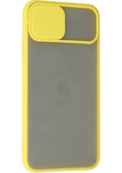 Bfs iPhone 11 Pro Kılıf Palm Buzlu Kamera Sürgülü Silikon - Sarı modelleri