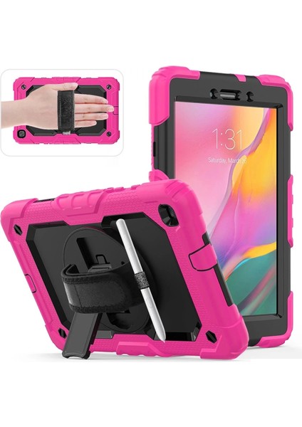 Bfs Samsung Galaxy T290 Tab A 8 Kılıf Pars Tablet Kapak - Pembe