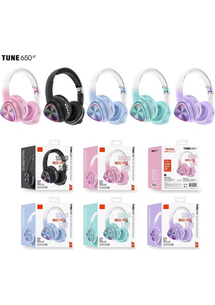 Bfs Tune 650 Bt Rgb Kablosuz Kafaüstü Kulaklık - Pembe fırsatları