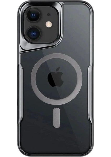 iPhone 11 Kılıf Boyi Magsafe Silikon Kapak - Titan Gri