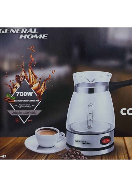 Elektrikli Cam Cezve 500ML Türk Kahvesi Makinesi 700W Pratik Kahve Pişirme fiyatları