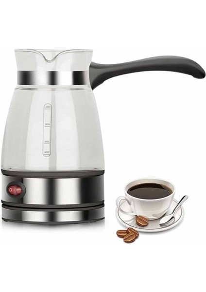 Elektrikli Cam Cezve 500ML Türk Kahvesi Makinesi 700W Pratik Kahve Pişirme fırsatları