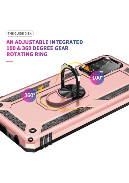 Samsung Galaxy A23 4g Kılıf Sofya Yüzüklü Silikon Kapak - Rose indirimleri