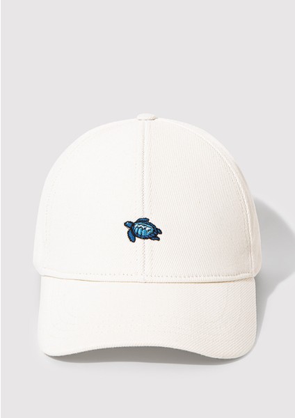 Kaplumbağa Nakışlı Ekru Şapka 1913011-28458 fırsatları