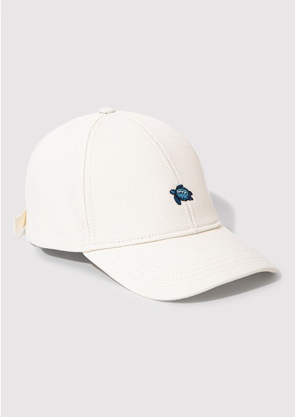Kaplumbağa Nakışlı Ekru Şapka 1913011-28458 indirimleri