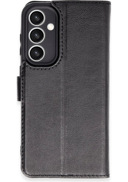 Samsung Galaxy S23 Fe Kılıf Trend S Plus Kapaklı Kılıf - Siyah
