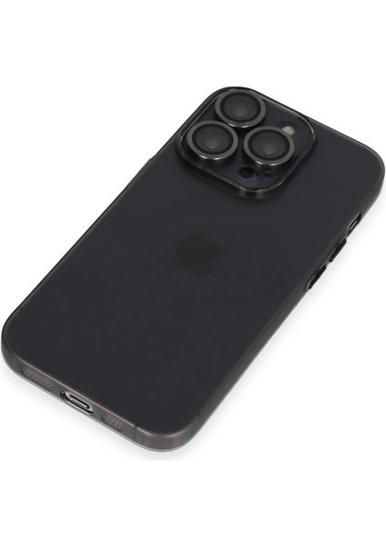 Bfs iPhone 13 Pro Kılıf Luko Lens Silikon - Siyah